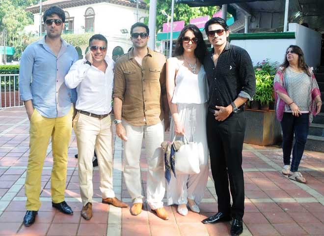 Kapil Siberwal, Wahiid Ali Khan, Zulfi Syed and Shawar Ali Khan with wife Marsela